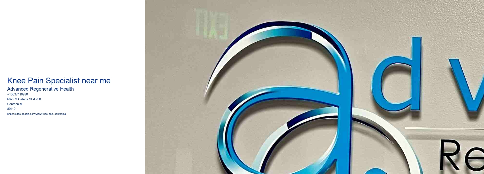 Knee Pain Specialist near me