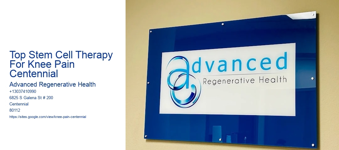 Top Stem Cell Therapy For Knee Pain Centennial